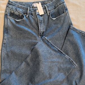 Good American NWT Classic Blue Wide Leg Jeans